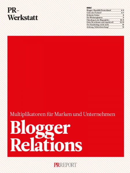 Blogger Relations: Multiplikatoren für Marken und Unternehmen, PR-Werkstatt, Djure Meinen