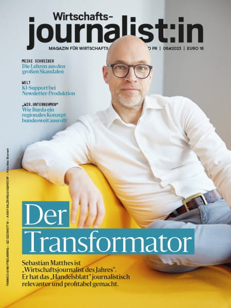 Wirtschaftsjournalist 2023#06: Der Transformator - Sebastian Matthes ist „Wirtschaftsjournalist des Jahres“. Er hat das „Handelsblatt“ journalistisch relevanter und profitabel gemacht.