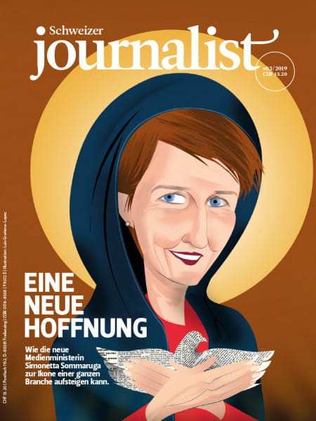 Schweizer journalist, Simonetta Sommaruga, Medienministerin