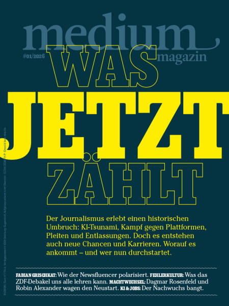 medium magazin 2026 Nr. 1: Was jetzt zählt: Der Journalismus erlebt einen historischen Umbruch: KI-Tsunami, Kampf gegen Plattformen, Pleiten und Entlassungen. Doch es entstehen auch neue Chancen und Karrieren. Worauf es ankommt – und wer nun durchstartet.