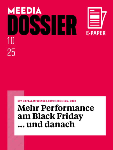 Meedia Dossier 2025/10: Mehr Performance am Black Friday