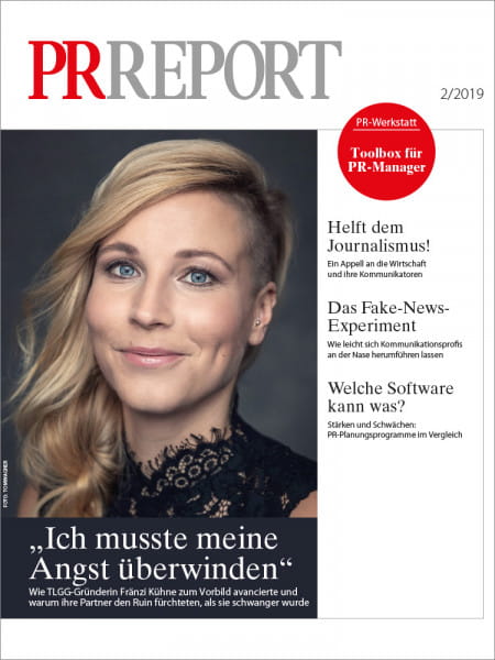 PR Report, TLGG-Gründerin Fränzi Kühne