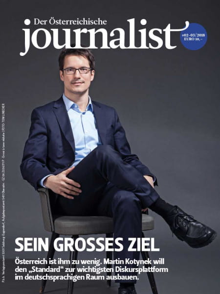 Der Österreichische Journalist: Martin Kotynek will den „Standard“ zur wichtigsten Diskursplattform im deutschsprachigen Raum ausbauen.