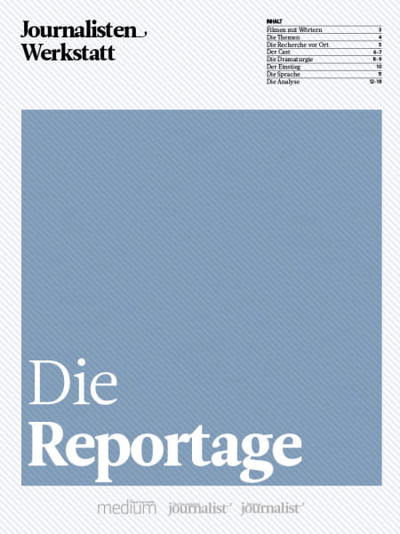 Journalisten Werkstatt: Die Reportage, Peter Linden