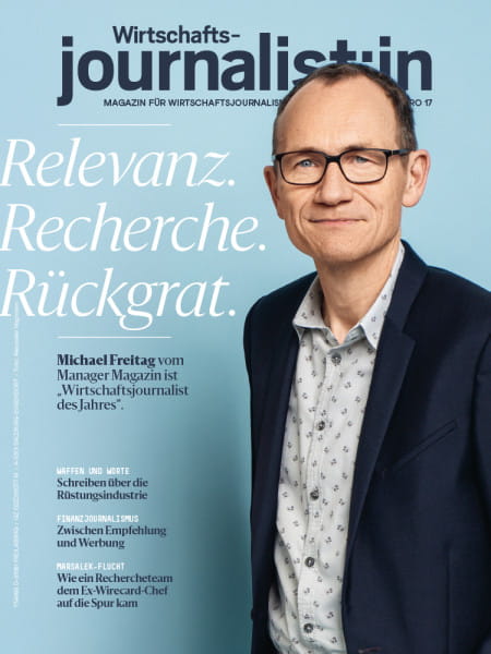 Wirtschaftsjournalistin 2025/06: Michael Freitag vom Manager Magazin ist „Wirtschaftsjournalist des Jahres“.