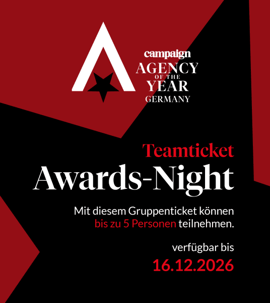 Agency of the Year Awards Night Tickets / Team