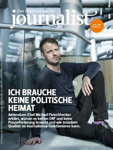 Der Österreichische Journalist, Addendum-Chef Michael Fleischhacker