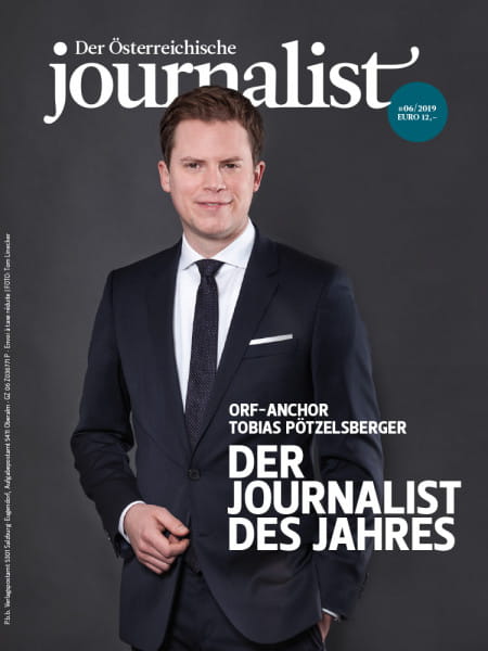 Der Österreichische Journalist, Tobias Pötzelsberger ist der Journalist des Jahres