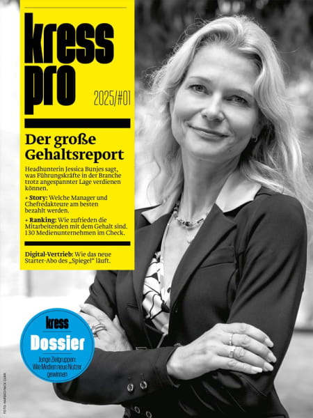 kress pro 2025/01: Der große Gehaltsreport - Headhunterin Jessica Bunjes sagt, was Führungskräfte in der Branche trotz angespannter Lage verdienen können.