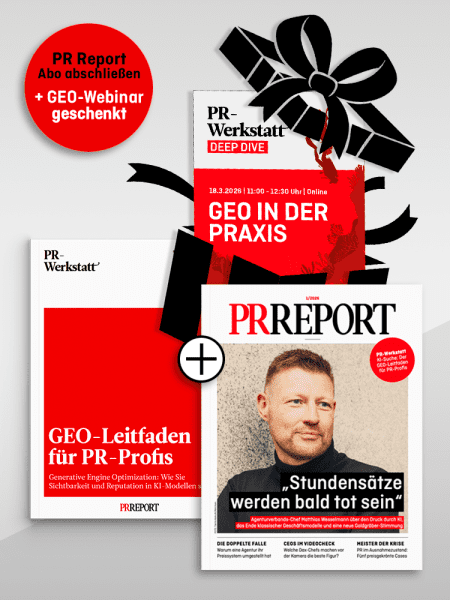 Abo-Aktion Jahresabo PR Report 