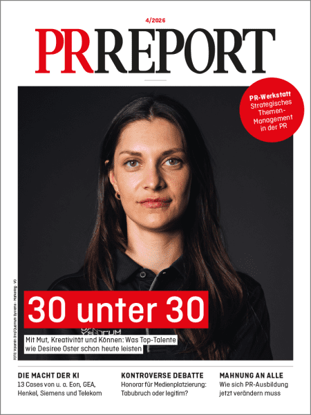 PR Report 2026/04: 30 unter 30 - Mit Mut, Kreativität und Können: Was Top-Talente wie Desiree Oster schon heute leisten