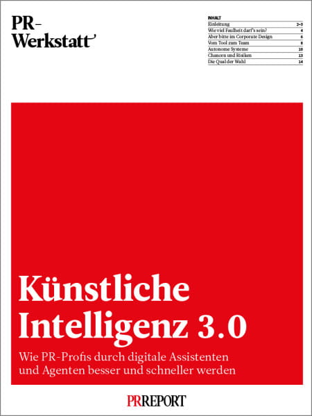 PR-Werkstatt: Künstliche Intelligenz 3.0 - Wie PR-Profis durch digitale Assistenten und Agenten besser und schneller werden