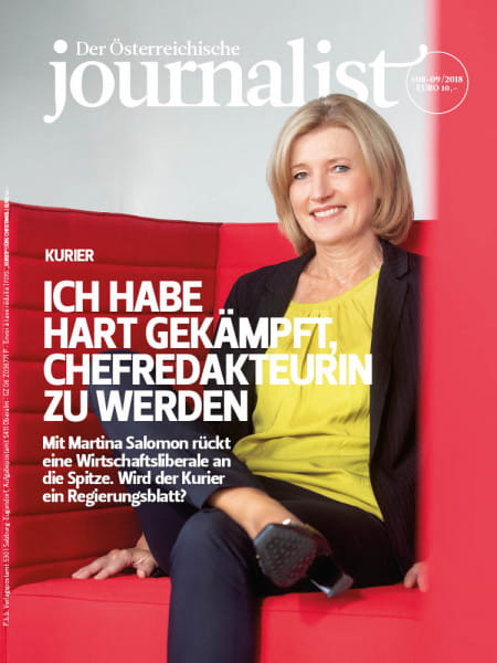 Der Österreichische Journalist: Mit Martina Salomon rückt eine Wirtschaftsliberale an die Spitze. Wird der Kurier ein Regierungsblatt?