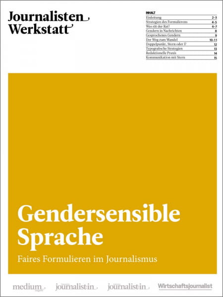 Journalisten Werkstatt "Gendersensible Sprache" - Faires Formulieren im Journalismus