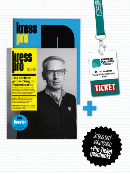 kress pro Jahresabo + Pro-Ticket für den European Publishing Congress