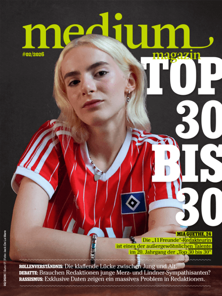 medium magazin 2026 Nr. 2: Top 30 bis 30 - Die aufstrebenden Talente des Jahres 2026.