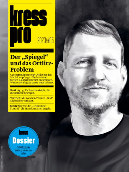 kress pro 2023/05: Der "Spiegel" und das Ottlitz-Problem - Geschäftsführer Stefan Ottlitz hat den Machtkampf gegen Chefredakteur Steffen Klusmann für sich entschieden. Warum der Sieg das ganze Haus belastet.