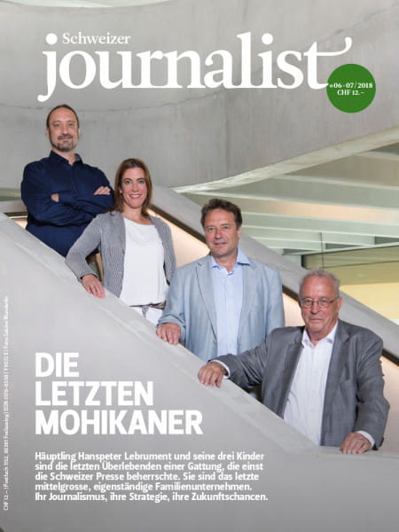 Schweizer Journalist: Die letzten Mohikaner Häuptling Hanspeter Lebrument und seine drei Kinder sind die letzten Überlebenden einer Gattung, die einst die Schweizer Presse beherrschte. 