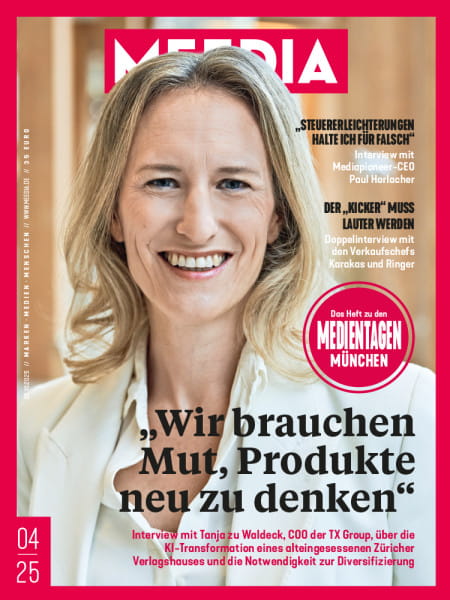 MEEDIA 2025#04:Interview mit Tanja zu Waldeck, COO der TX Group, über die KI-Transformation eines alteingesessenen Züricher Verlagshauses und die Notwendigkeit zur Diversifizierung