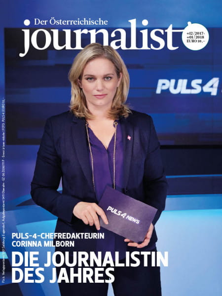 Der Österreichische Journalist: Die Journalistin des Jahres Puls-4-Chefredakteurin Corinna Milborn