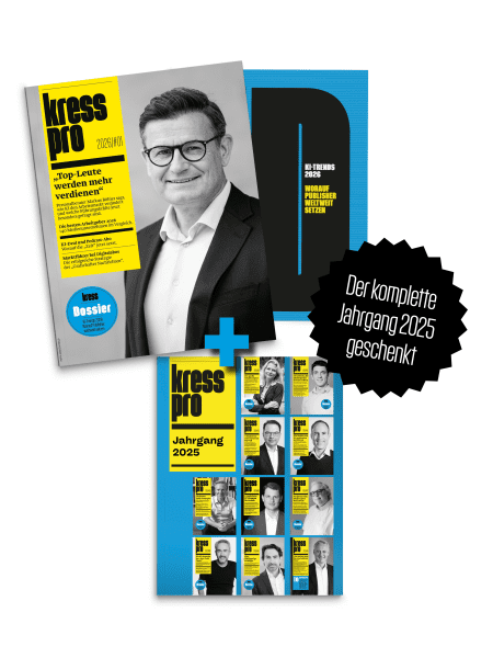 Jahresabo kress pro + alle Ausgaben 2025