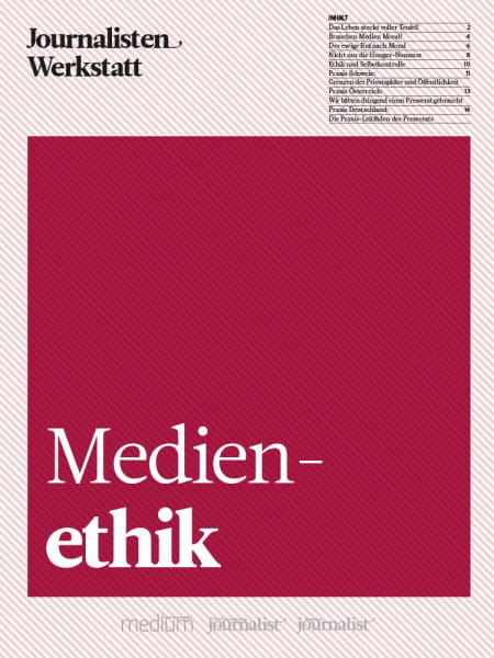Journalisten-Werkstatt Medienethik, Clemens Sedmak, 15 Ethik-Anleitungen für Journalisten