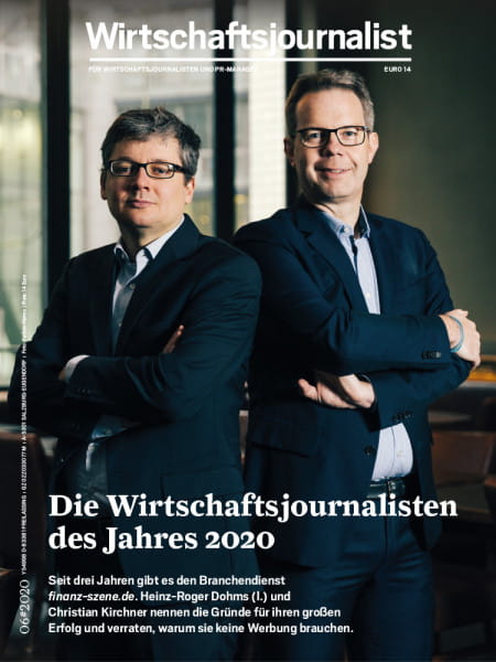 Wirtschaftsjournalist 6/2020: Die Wirtschaftsjournalisten des Jahres 2020