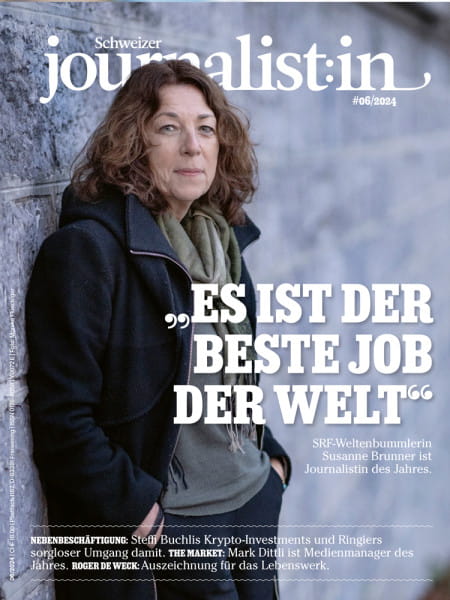 Schweizer Journalist:in 06/2024: "Es ist der beste Job der Welt" - SRF-Weltenbummlerin Susanne Brunner ist Journalistin des Jahres.