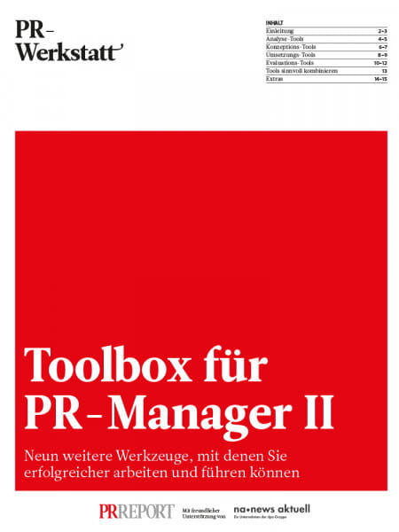 PR-Werkstat, Toolbox für PR-Manager II