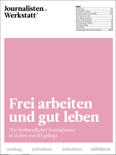 Frei arbeiten und gut leben - Warum sich freiberuflicher Journalismus, finanzielle Sicherheit und ein geordneter Arbeitsalltag nicht ausschließen.