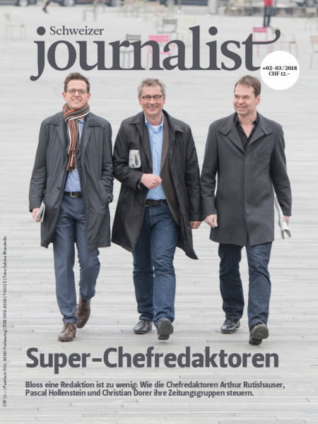 Schweizer Journalist: Die drei Super-Chefredaktoren Arthur Rutishauser, Christian Dorer und Pascal Hollenstein dominieren den Zeitungsjournalismus in der Schweiz. 