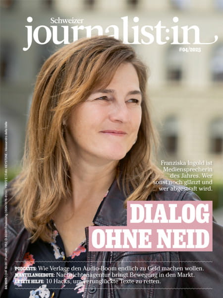 Schweizer Journalist:in 04/2025: Franziska Ingold ist Mediensprecherin des Jahres. Wer sonst noch glänzt und wer abgestraft wird.